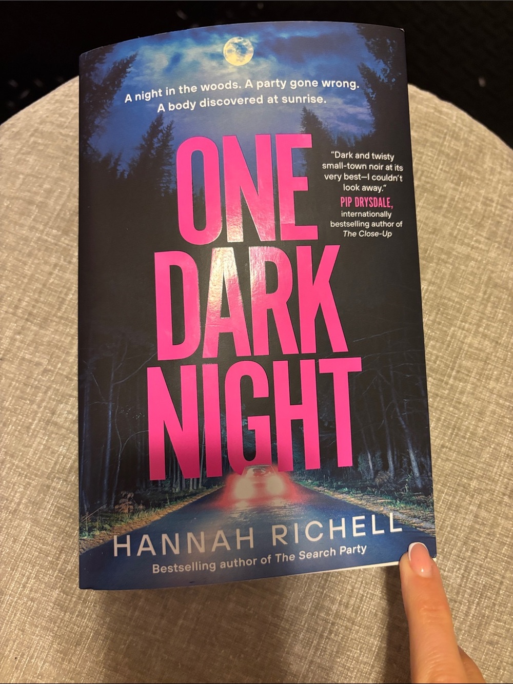 One Dark Night - Pink & Black Paperback Thriller